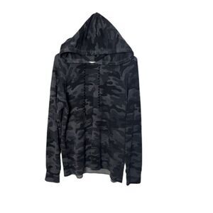 Sundry Camouflage Hooded Sweatshirt Made In USA Size 1